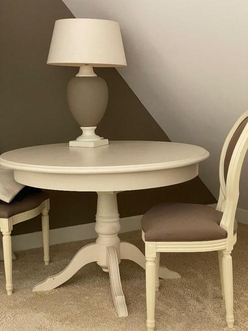 Schemerlamp met nieuwe kap, Huis en Inrichting, Lampen | Tafellampen, Zo goed als nieuw, Minder dan 50 cm, Ophalen