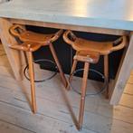 Vintage Houten Barkrukken - Set van 2, Ophalen, Gebruikt