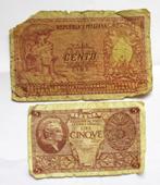 Italië 5 Lire 1944 - 100 Lire 1951, Postzegels en Munten, Bankbiljetten | Europa | Niet-Eurobiljetten, Verzenden, Italië