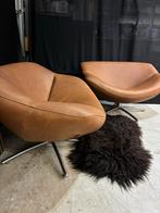 2 Gigi fauteuil in cognac leer - Als Nieuw -, Twee, Info@label.nl, Bruin, Leer