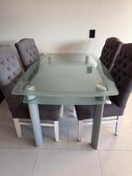 Modern eetkamertafel set, Ophalen, Gebruikt, 50 tot 75 cm, 50 tot 100 cm