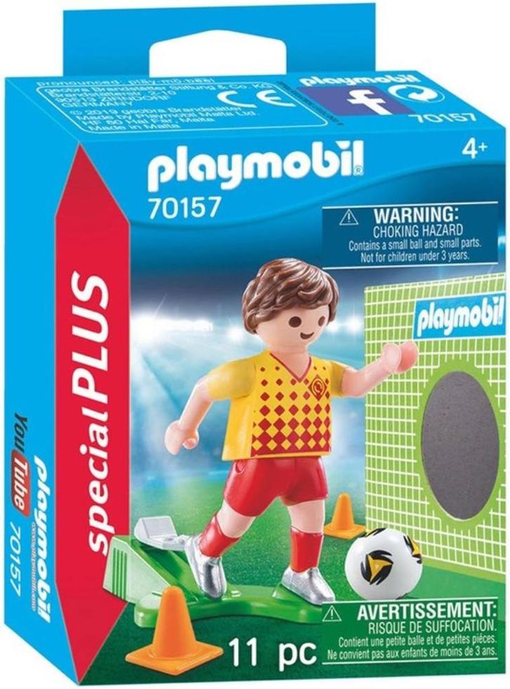 PLAYMOBIL SpecialPLUS - Voetballer met doel 70157 [NIEUW], Kinderen en Baby's, Speelgoed | Playmobil, Nieuw, Ophalen of Verzenden