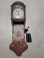18e eeuwse Friese staartklok rijk beschilderd, Antiek en Kunst, Ophalen