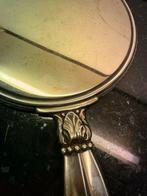 Zilveren handspiegel met decoratieve details, Ophalen of Verzenden, Rond, Minder dan 50 cm