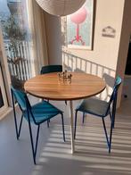 Hay Loop stand round tafel eiken/wit 105cm, Huis en Inrichting, Tafels | Eettafels, 100 tot 150 cm, Rond, Zo goed als nieuw, 50 tot 100 cm