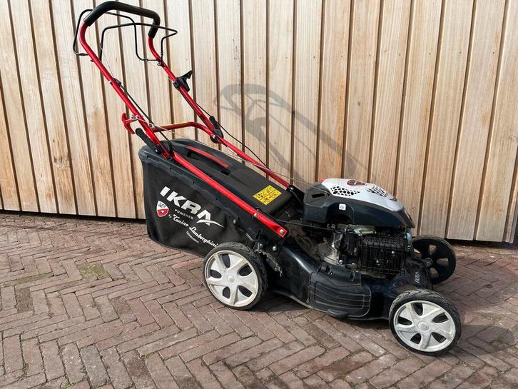 Ikra LM510 Benzine Grasmaaier - Lamborghini Motor!, Tuin en Terras, Grasmaaiers, Gebruikt, Benzine-grasmaaier, 50 cm of meer, Cirkelmaaier