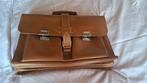 oude schooltas, Gebruikt, Bruin, Aktetas of Boekentas, Leer