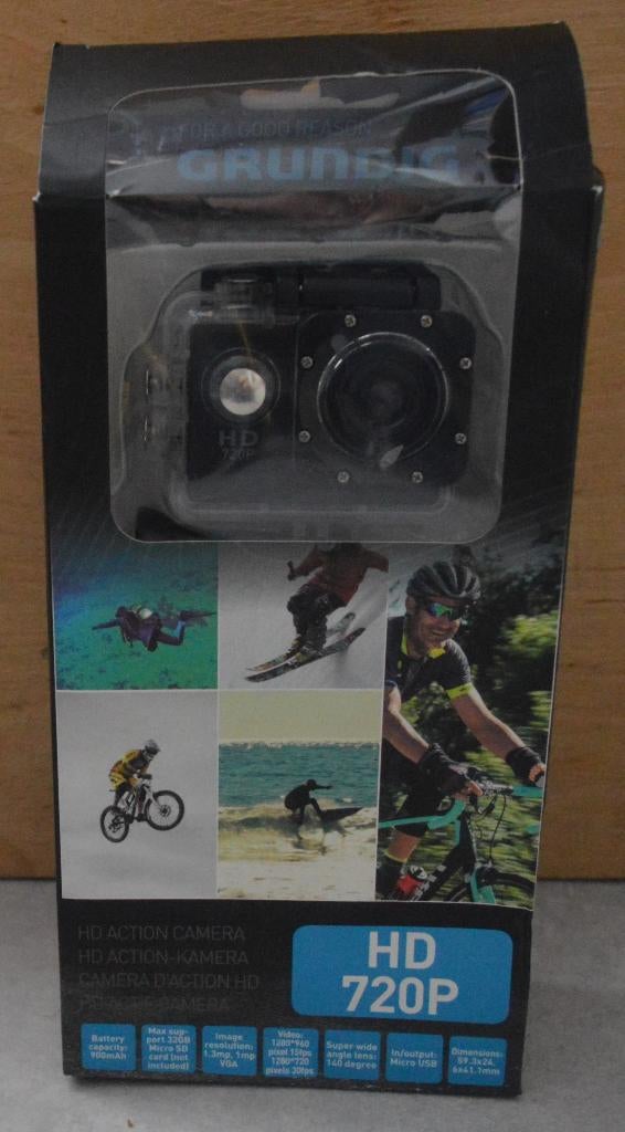 HD Action Camera merk Grundig, Audio, Tv en Foto, Actiecamera's, Verzenden, Zo goed als nieuw, Overige merken