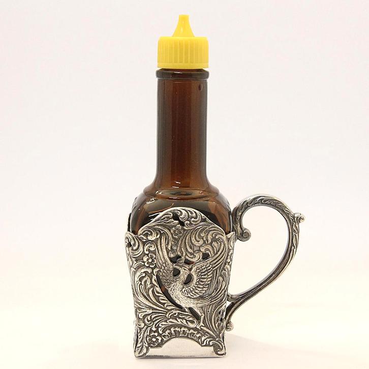 OPRUIMING Verzilverde maggifleshouder 1 Gero - Georg Nilsson, Antiek en Kunst, Antiek | Bestek, Ophalen of Verzenden