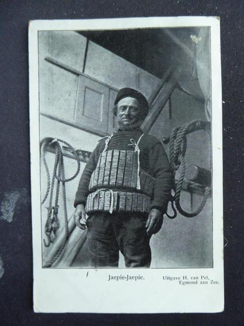 Reddingswezen Egmond aan Zee Redder Jaepie-Jaepie 1906, Verzamelen, Ansichtkaarten | Nederland, Gelopen, Noord-Holland, Voor 1920
