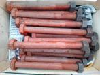 Bouten 24 stuks UNC 1” x 260mm + moer, funderingsbouten, Ophalen, Nieuw, 250 mm of meer, Bouten of Moeren