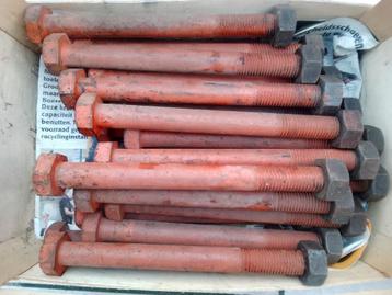 Bouten 24 stuks UNC 1” x 260mm + moer, funderingsbouten beschikbaar voor biedingen