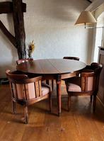 Prachtige schuitema eettafel, Huis en Inrichting, Gebruikt, Rond, 200 cm of meer, 50 tot 100 cm