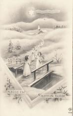 KERST ENGEL ENGELEN UIT 1944 ZEER MOOIE KAART KJ272, Ophalen of Verzenden, 1940 tot 1960, Ongelopen, Feest(dag)