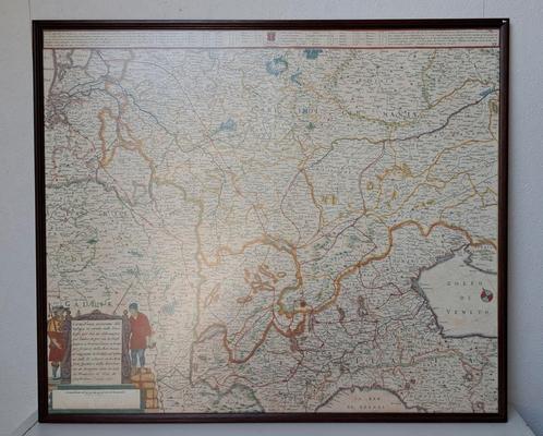 Kopie? antieke landkaart Gallië door Frederick de Wit., Boeken, Atlassen en Landkaarten, Landkaart, Europa Overig, Voor 1800, Ophalen of Verzenden