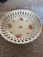 Schaal set met bloemmotief en gouden rand, Antiek en Kunst, Ophalen
