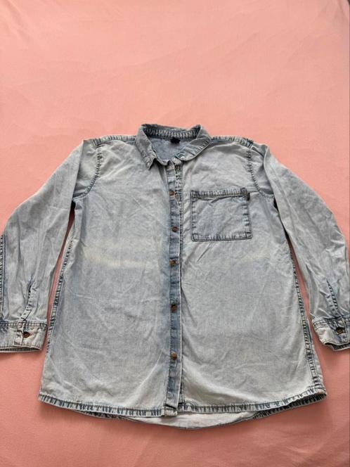 Zo goed als nieuw! Jongens overhemd maat 164 - €7, Kleding | Heren, Overhemden, Zo goed als nieuw, Blauw, Ophalen