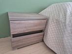 2 nachtkastjes met lades, Ophalen, Gebruikt, Hout