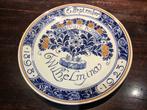 Delfts Blauw Herdenkingsbord Wilhelmina 1889-1923, Antiek en Kunst, Ophalen of Verzenden