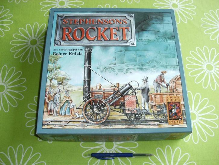 Stephensons Rocket - een spoorwegspel van Reiner Knizia, Hobby en Vrije tijd, Gezelschapsspellen | Bordspellen, Zo goed als nieuw