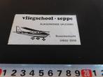 sticker bosschenhoofd vliegschool SEPPE, Verzamelen, Ophalen, Zo goed als nieuw