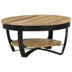 Salontafel 65x32 cm massief ruw mangohout €120, Ophalen of Verzenden, Nieuw, 75 cm of meer