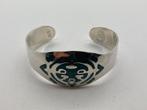 A648 Prachtige zilveren manchet armbamd turkoois, Sieraden, Tassen en Uiterlijk, Armbanden, Ophalen of Verzenden, X, Met edelsteen