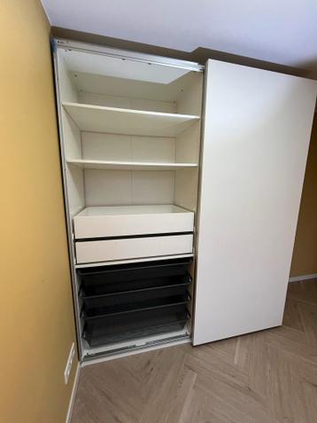 Kledingkast PAX (Ikea) net schuifdeuren, wit, 2 meterx2.36 - afbeelding 2