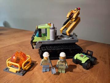 Lego city 60122 vulkaan crawler met boekje en doos beschikbaar voor biedingen