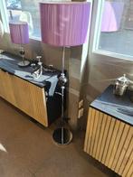 Eric Kusters stijl staande vloerlamp met paarse kap 143cm, Huis en Inrichting, Lampen | Vloerlampen, Ophalen, Metaal, ., 100 tot 150 cm