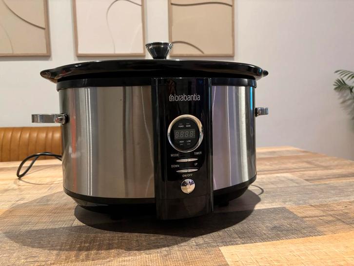 Brabantia Slowcooker - Perfect voor Stoofpotjes!, Witgoed en Apparatuur, Slowcookers, Zo goed als nieuw, Timer, Ophalen
