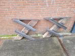 set nieuwe zware wagoneiken tafelpoten voor binnen en buiten, Huis en Inrichting, Tafelonderdelen, 50 tot 100 cm, Nieuw, Eikenhout