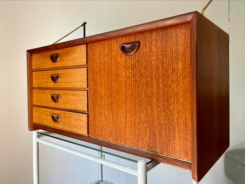 Vintage wandmeubel Webe Teeffelen, Huis en Inrichting, Kasten | Wandmeubels, Zo goed als nieuw, Minder dan 100 cm, Minder dan 150 cm