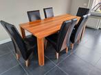 Eettafel incl. 6 eetkamerstoelen te koop., Huis en Inrichting, Ophalen of Verzenden, Gebruikt, 4 tot 6 stoelen