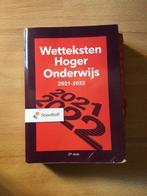 Wetteksten Hoger Onderwijs 2021/2022 - 37e druk, Boeken, Ophalen of Verzenden, Zo goed als nieuw
