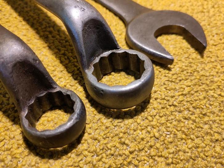 Vintage HaZET steek en ringsleutels - Engelse maten, Auto diversen, Autogereedschap, Gebruikt, Ophalen of Verzenden