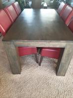 Eettafel en 6 stoelen, Huis en Inrichting, Tafels | Eettafels, Ophalen of Verzenden, Rechthoekig, 50 tot 100 cm