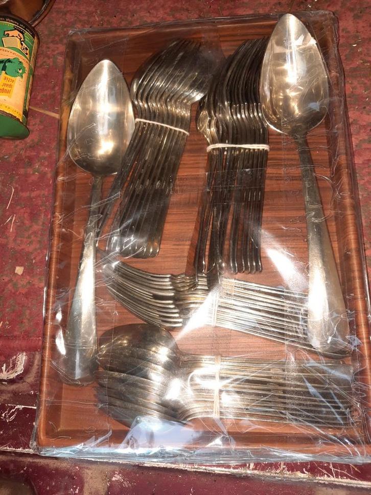 Gero alpacca Bestekset, Antiek en Kunst, Antiek | Goud en Zilver, Ophalen of Verzenden