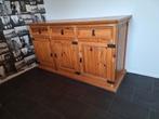 Massief grenen dressoir met veel opbergruimte, Ophalen, Gebruikt, 100 tot 150 cm, Grenenhout
