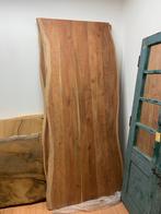 Acacia hout massief tafelblad zie omschrijving!, Ophalen, Gebruikt, 100 tot 150 cm, 200 cm of meer