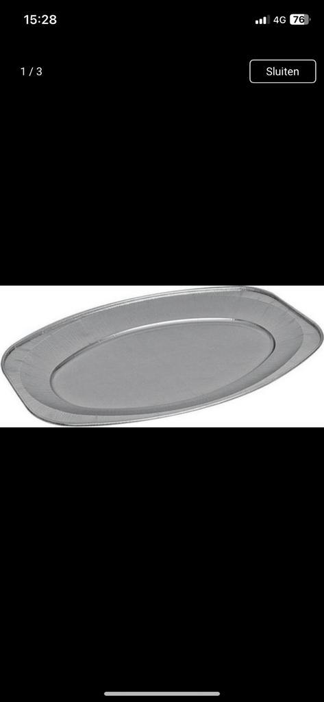 Catering schalen 35 cm lang aluminium 50 stuks €17,50, Diversen, Levensmiddelen, Ophalen of Verzenden