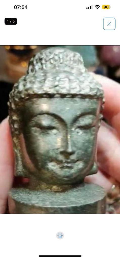 Buddha from Pyrite - attracting Wealth & Prosperity/ heavy, Ophalen