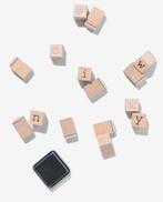 Stempelset alfabet medium houten letterstempels creatief Nie, Hobby en Vrije tijd, Stempelen, Ophalen of Verzenden, Nieuw, Houten stempel