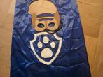 Paw patrol cape en masker, halloween, Chase, verkleedset, Ophalen of Verzenden, Zo goed als nieuw, 122 t/m 128, Jongen of Meisje