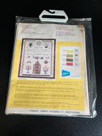 Borduurpakket Wandkleed met Merklapmotieven, Ophalen of Verzenden, Nieuw, Handborduren, Borduurpakket