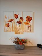 Mooi drieluik met bloemen, Ophalen, Minder dan 50 cm, Schilderij, 75 cm of meer