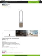 Dyson Purifier Cool Formaldehyde - Goud/Wit, Ophalen of Verzenden, Zo goed als nieuw, Luchtreiniger