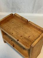 Jaren 70 bijzettafel vintage nachtkastje pine retro design, Huis en Inrichting, Slaapkamer | Nachtkastjes, Ophalen, Gebruikt, 45 tot 65 cm
