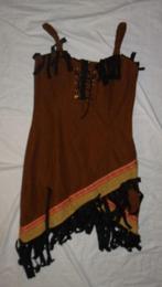 Leuk bruin/beige/rood INDIAAN/INDIANEN jurkje, Ophalen, Carnaval, Kleding, Maat 36 (S)