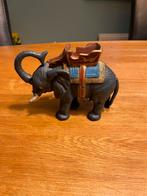 vintage gietijzeren spaarpot in de vorm van een olifant., Antiek en Kunst, Ophalen of Verzenden
